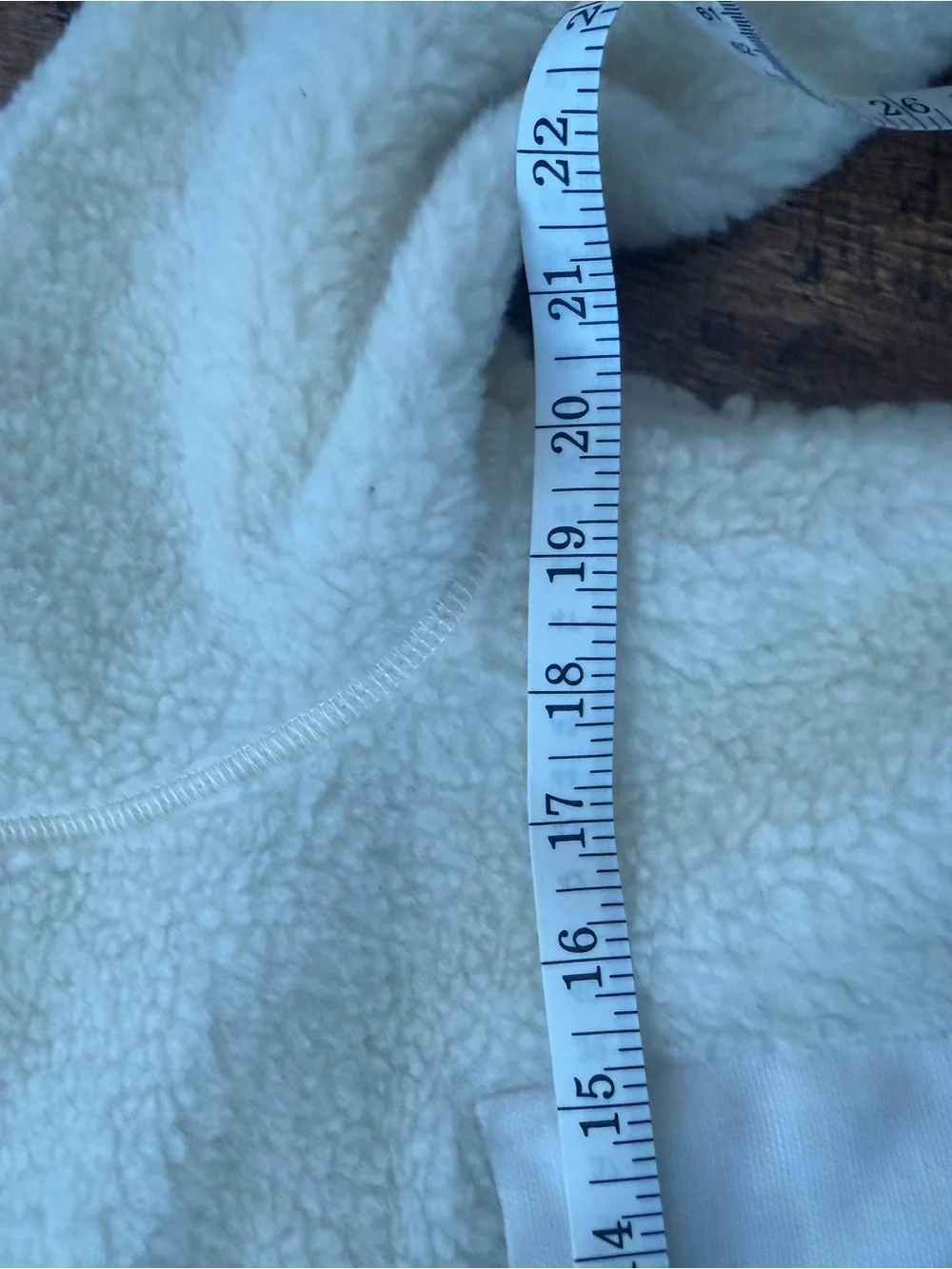 Cream Sherpa Zip-Up Hoodie
